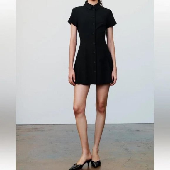 ZARA MINI SHIRT DRESS - Picture 4 of 4